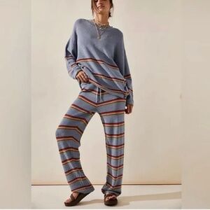 Free People/Free People Beach Mariner Striped Sweater Set Medium